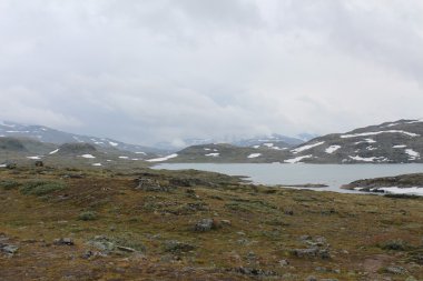 Göl Dağ, kıta Buzulu üst kısmında. Seyahat ve Norveç keşfedin.