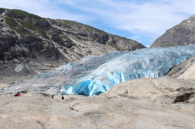 Norveç'te bir buzul Nigardsbreen olduğunu.