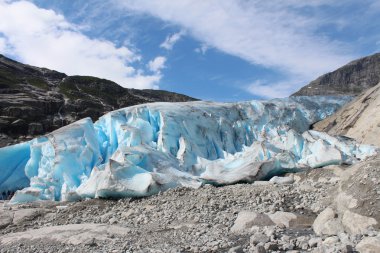 Norveç'te bir buzul Nigardsbreen olduğunu.