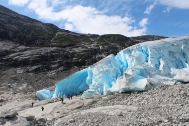 Norveç'te bir buzul Nigardsbreen olduğunu.