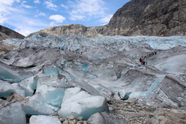 Norveç'te bir buzul Nigardsbreen olduğunu.