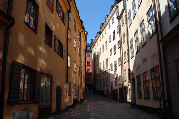 One of the Slockholm's street.