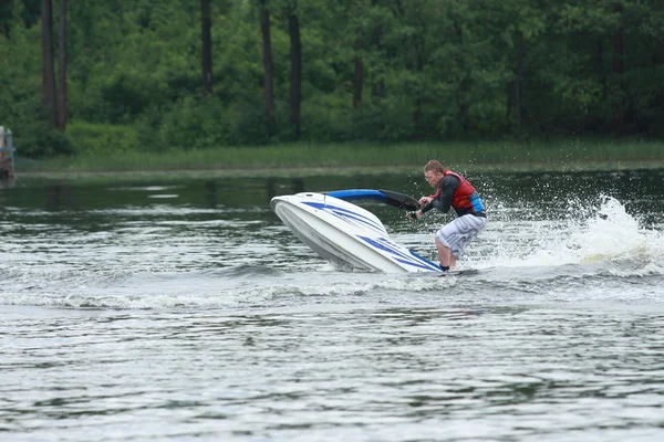 Action foto Man på jetski. — Stockfoto