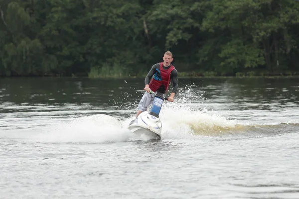 Action Photo Man on jet ski. — Stock Photo, Image