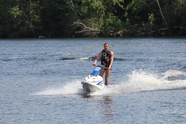 Action Photo Man on jet ski. — Stock Photo, Image