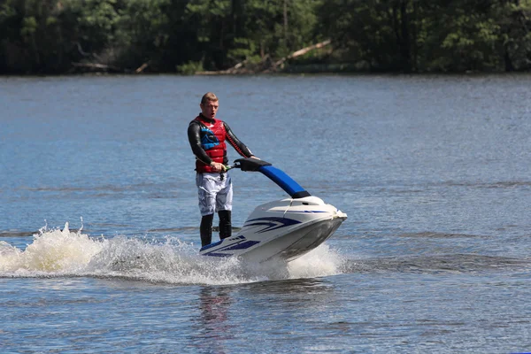 Action Man zdjęcie na seadoo. — Zdjęcie stockowe