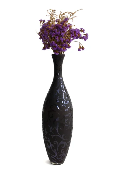 Buket statice Çiçek Aranjman merkezinde cam vazo içinde sunulan üzerinden