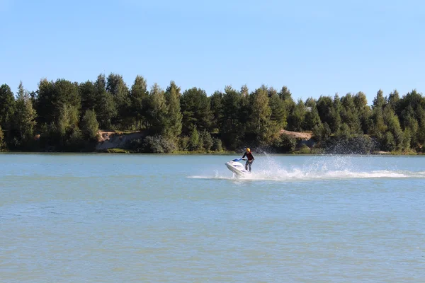 Action Photo Man on jet ski. — Stock Photo, Image