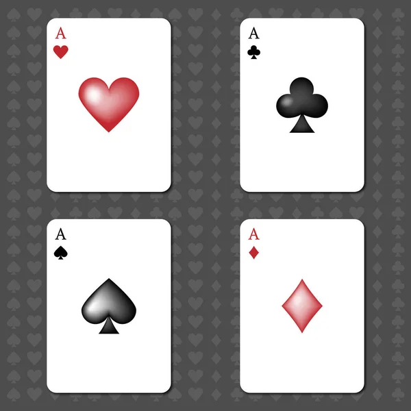 Fondo Del Casino Cartas Sobre Fondo Oscuro Apuestas Casino Vegas — Archivo Imágenes Vectoriales