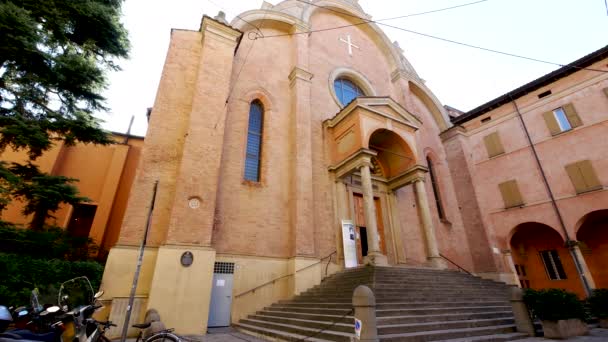 Болонья Італія Вид Сан Джованні Монте Церкві — стокове відео