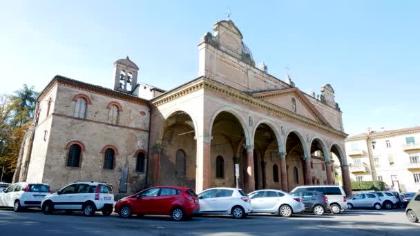 Bologna Italien Die Kirche Der Madonna Del Baraccano — Stockvideo