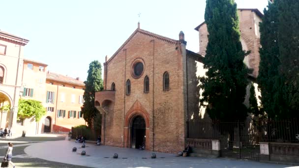 Bolonia Vista Iglesia Santo Sepolcro — Vídeos de Stock