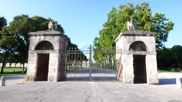 Mantua Italia Puerta Del Parque — Vídeos de Stock