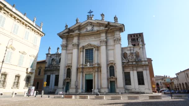 Mantua Italy Main Facade Peter Paul Cathedral — 비디오