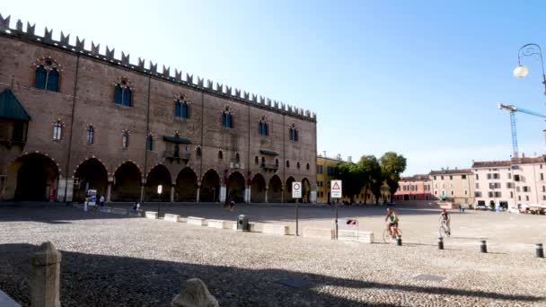 Mantua Italien Blick Auf Den Platz Von Sordello — Stockvideo