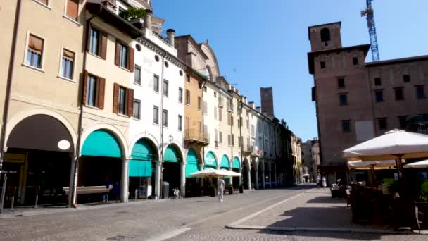 Mantua Italien Blick Auf Den Platz Erbe — Stockvideo