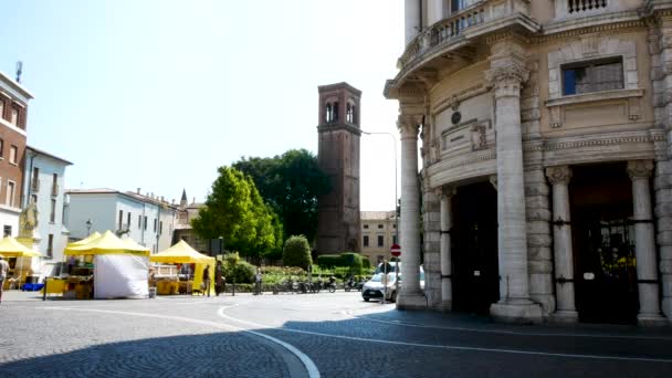 Mantova Italia Veduta Dei Martiri Piazza Belfiore — Video Stock
