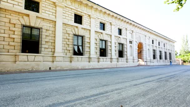 Mantua Italien Blick Auf Die Ostseite Des Palace — Stockvideo