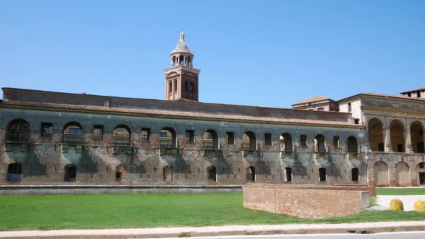 Mantua Włochy Widok Zamek Świętego Jerzego — Wideo stockowe