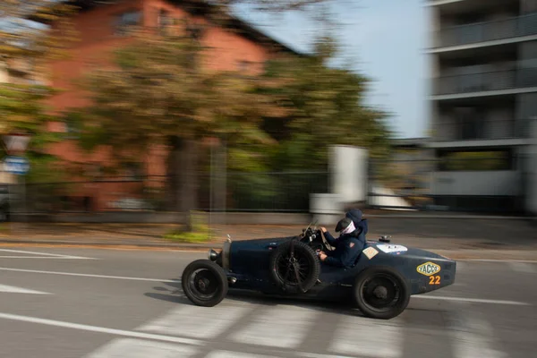 Piacenza Olaszország 1000 Miglia Történelmi Versenyautó Bugatti T37 1926 — Stock Fotó