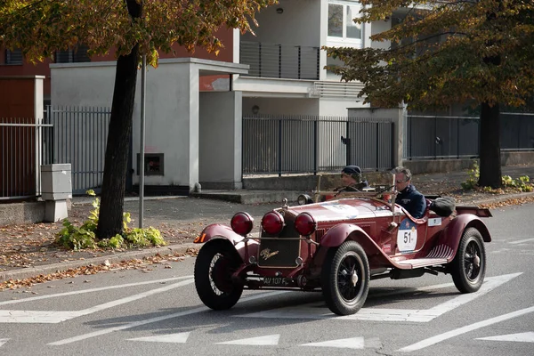 Piacenza, İtalya, 1000 Miglia tarihi yarış arabası, Alfa Romeo 6C SS Zagato 1929