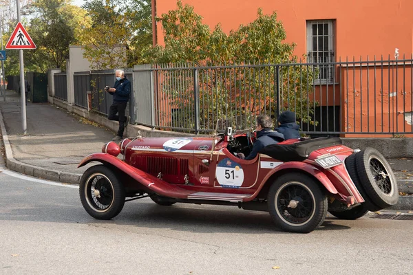 Piacenza, İtalya, 1000 Miglia tarihi yarış arabası, Alfa Romeo 6C SS Zagato 1929