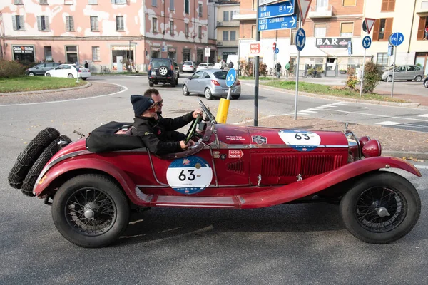 Piacenza Italy 1000 Miglia Historic Race Car Alfa Romeo Zagato — Stock Photo, Image