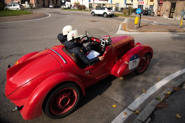 Piacenza Italy 1000 Miglia Historic Race Car Fiat 508 Spider — Stock Photo, Image