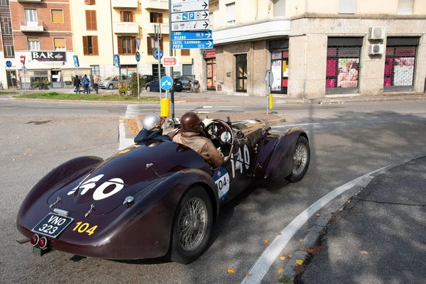 Piacenza, İtalya, 1000 Miglia tarihi yarış arabası, Alfa Romeo 6C örümcek 1938