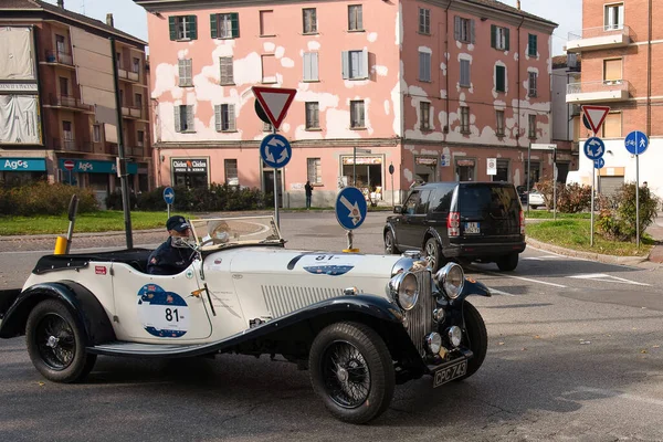 Piacenza Olaszország 1000 Miglia Történelmi Versenyautó Lagonda M45 Rapide 1934 — Stock Fotó