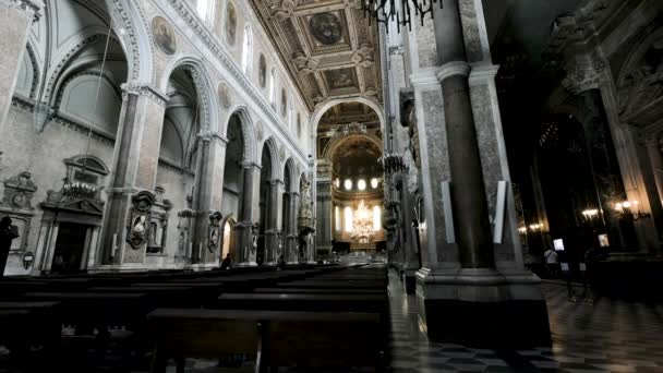 Nápoles Italia Dentro Catedral Santa Maria Assunta — Vídeos de Stock