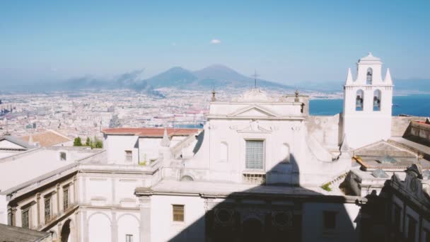 Neapel Italien Landskap Staden Från Belvedere — Stockvideo