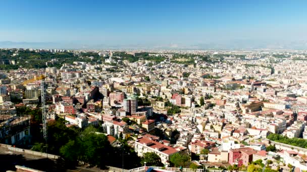 Nápoles Italia Paisaje Ciudad Desde Belvedere — Vídeos de Stock