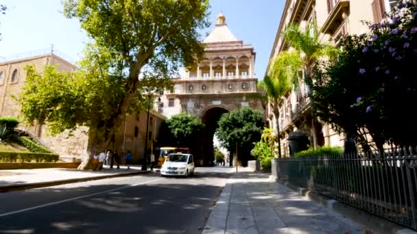 Palermo Italia Vista Porta Nuova — Vídeos de Stock