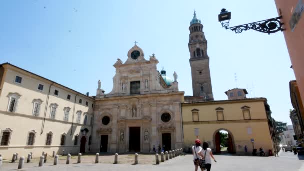 Parma Itália Mosteiro Igreja San Giovanni Evangelista — Vídeo de Stock