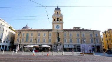 Parma, İtalya, Vali 'nin sarayı manzarası