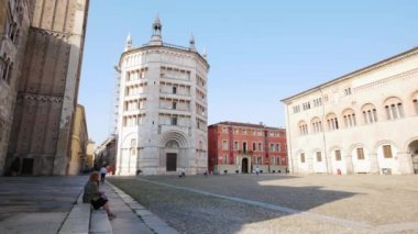 Parma, İtalya, Baptistery manzarası
