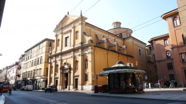 Parma Włochy Widok Kościół San Vitale — Wideo stockowe