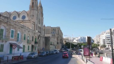 Sliema, Malta, Tower yolunda trafik