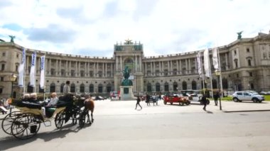 Viyana, Avusturya, Hofburg Sarayı manzaralı.