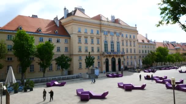 Vídeň Rakousko Halle Betriebsgmbh Convetion Centre — Stock video