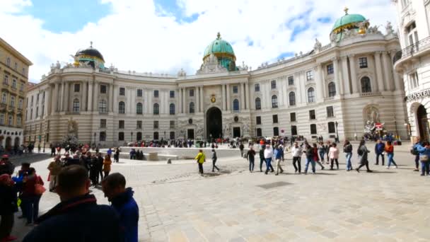 Vienna Austria Veduta Piazza Michaelerplatz — Video Stock