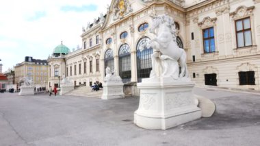 Vienna, Austria, the main entrance of Belvedere Palace
