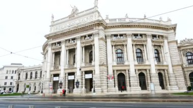 Vienna, Austria, facade of Opera of Vienna theater