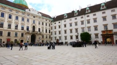 Vienna, Austria, pan of Josefsplatz square