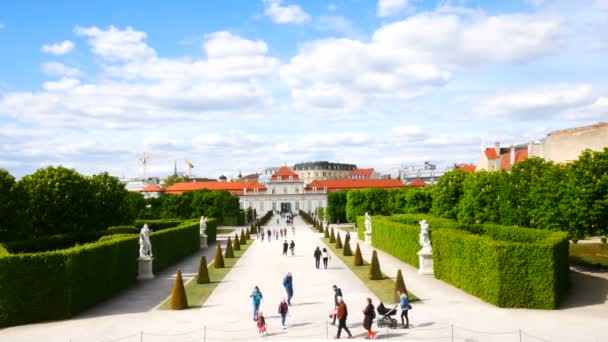 Vienna Austria Landscape Lower Belvedere — Vídeo de Stock