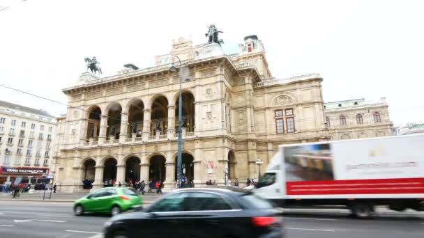 Vienna Austria Royal Opera House — Stockvideo
