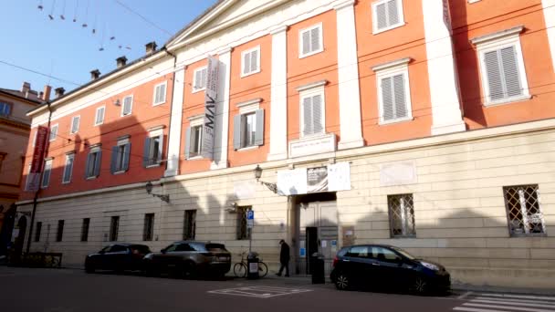 Modena Italia Galería Fmav Palacio Santa Margarita — Vídeos de Stock
