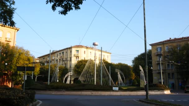 Modena Itália Vista Praça Natali Bruni — Vídeo de Stock