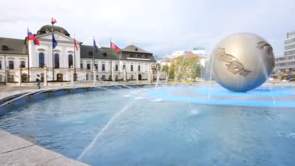 Bratislava, Slovensko, část fontány Planety míru